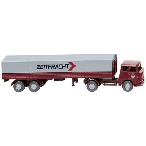 Wiking 051407 H0 LKW Modell Henschel Pritschensattelzug Zeitfracht