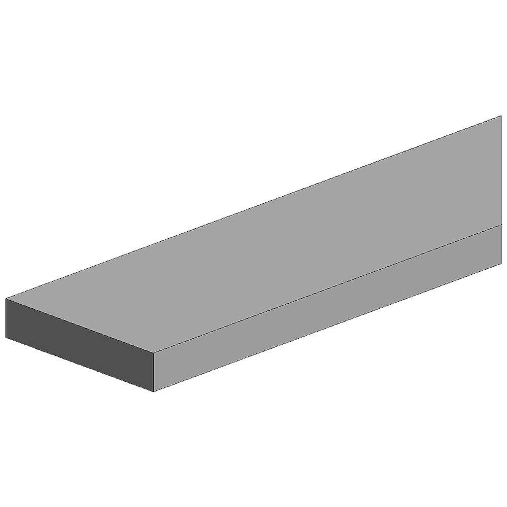 Polystereen Vierkantprofiel (l x b x h) 350 x 2 x 0.50 mm 10 stuk(s)