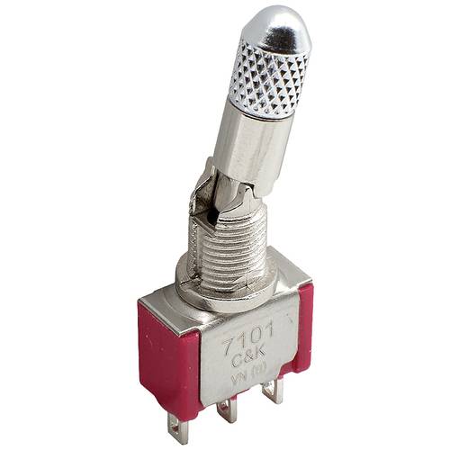 C & K Switches 7203SDWQE Kippschalter 120 V/AC, 28 V/DC 5 A 2 x Ein/Aus/Ein 1 St. Bulk