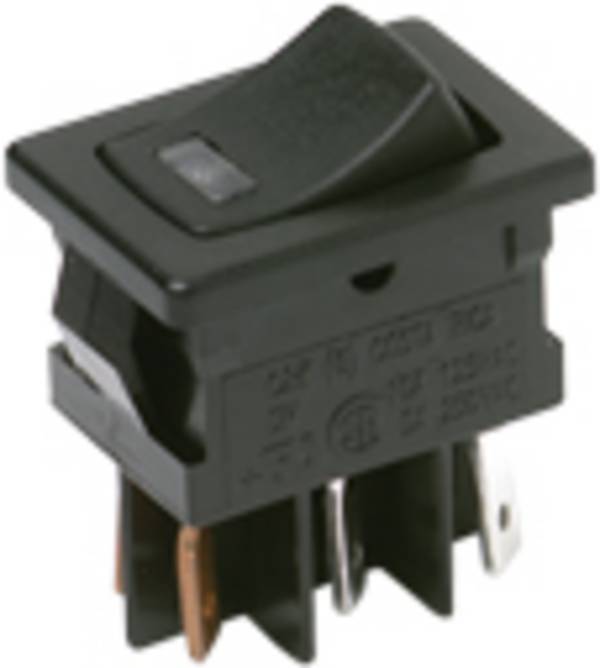 C & K Switches DM61J12S205HQ Wippschalter 125 V/AC 10.00 A 2 x Ein/Ein 1 St. Bulk