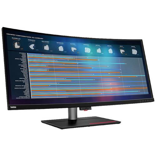 Lenovo ThinkVision P40w-20 LED-Monitor EEK G (A - G) 100.8 cm (39.7 Zoll) 5120 x 2160 Pixel 21:9 6 ms Thunderbolt 4, HDM...