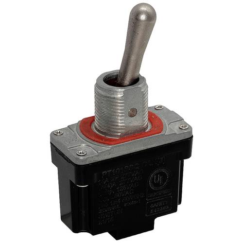 Thumbnail - C & K Switches PT103SSQ Kippschalter 277 V/AC, 250 V/DC 15 A 1 x Ein/Aus/Ein IP68 1 St. Tray