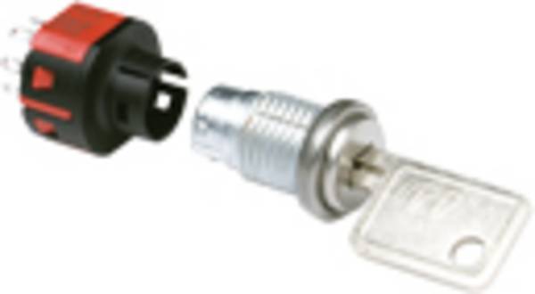 C & K Switches YF211U2C203NQ Schlüsselschalter 125 V 4 A 2 x Ein/Ein 2 x 90 ° 1 St.