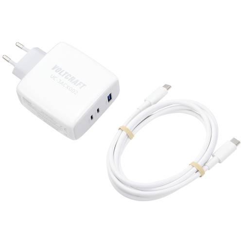 VOLTCRAFT UC-3ACX002 USB Ladegerät 100 W Innenbereich Ausgangsstrom (max.) 5 A 3 x 1x USB-A, 2x USB-C® GaN