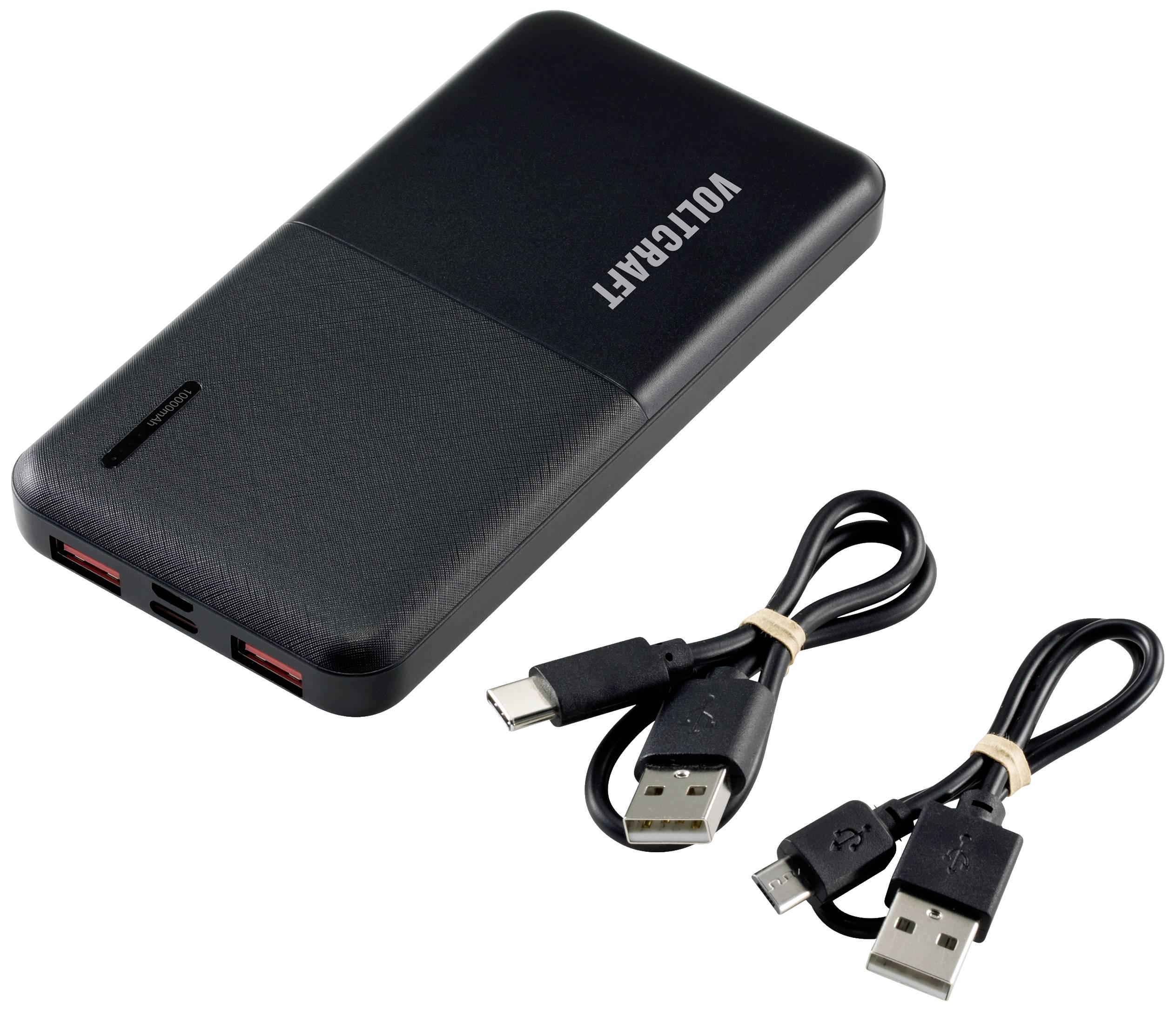 VOLTCRAFT PB-17C-M Powerbank 10000 mAh USB PD LiPo Schwarz-4
