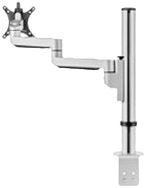 BakkerElkhuizen Monitor-Tischhalterung BNEFG809411 1 Display(s) Silber Höhenverstellbar, Rotierbar, Schwenkbar, Neigbar-1