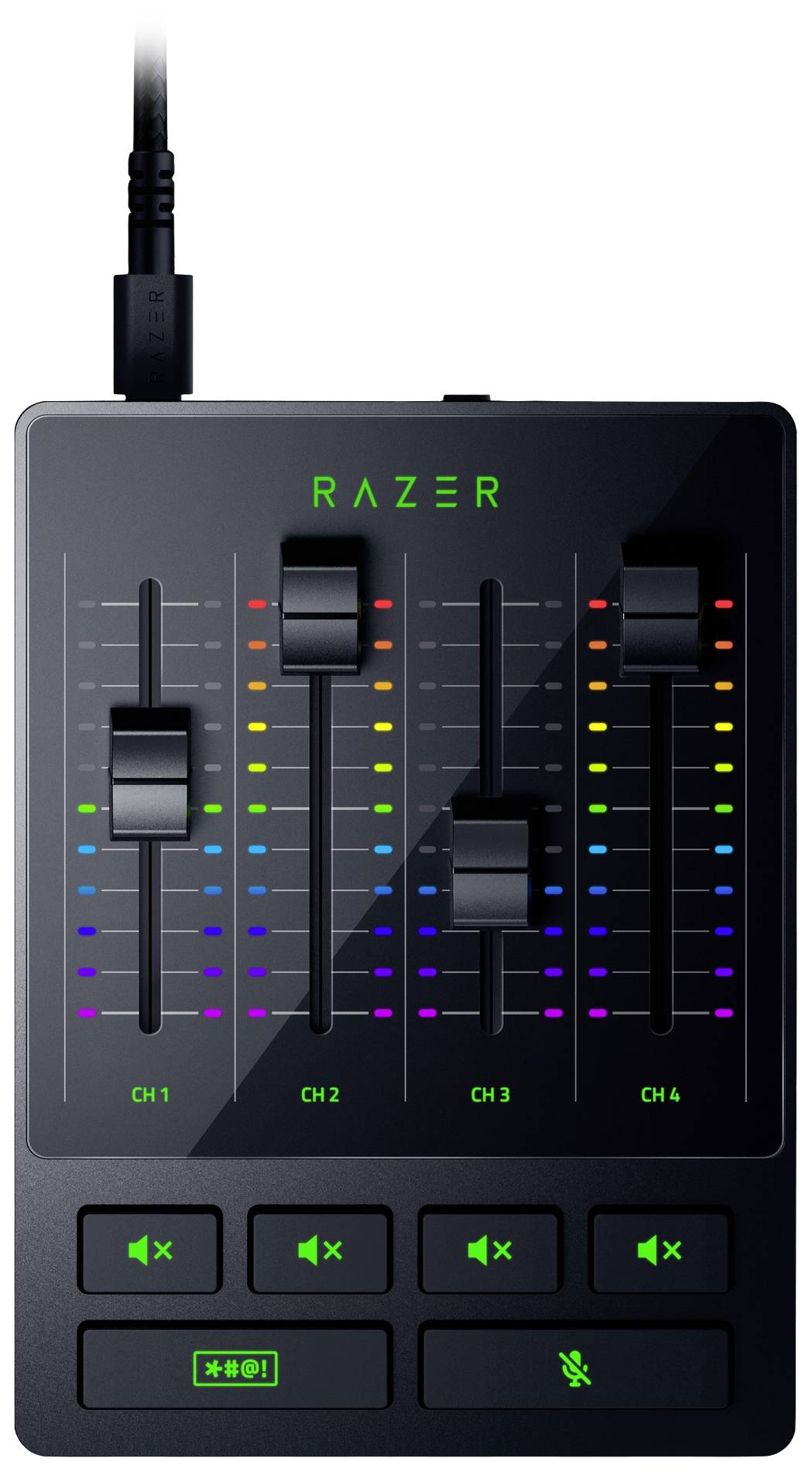 RAZER Audio Mixer, Universal-Analog-Mixer für Streaming, 4 Kanal, XLR-Eingang mit Vorverstärker