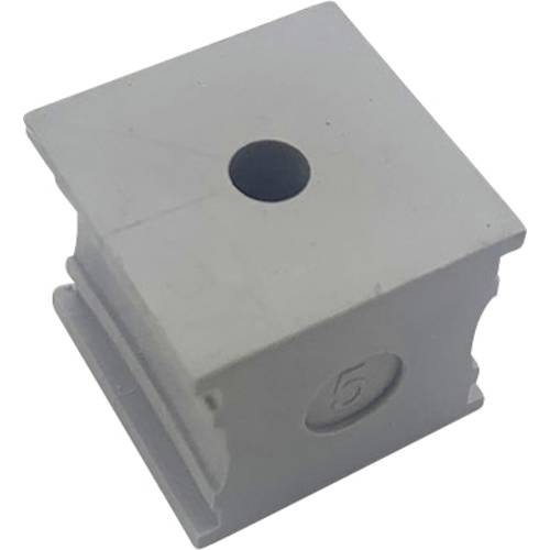 TRU COMPONENTS ELT 5 Kabeldurchführung geschlitzt Klemm-Ø (max.) 6 mm Elastomer Grau 1 St.