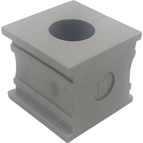 TRU COMPONENTS ELT 10 Kabeldurchführung geschlitzt Klemm-Ø (max.) 11 mm Elastomer Grau 1 St.