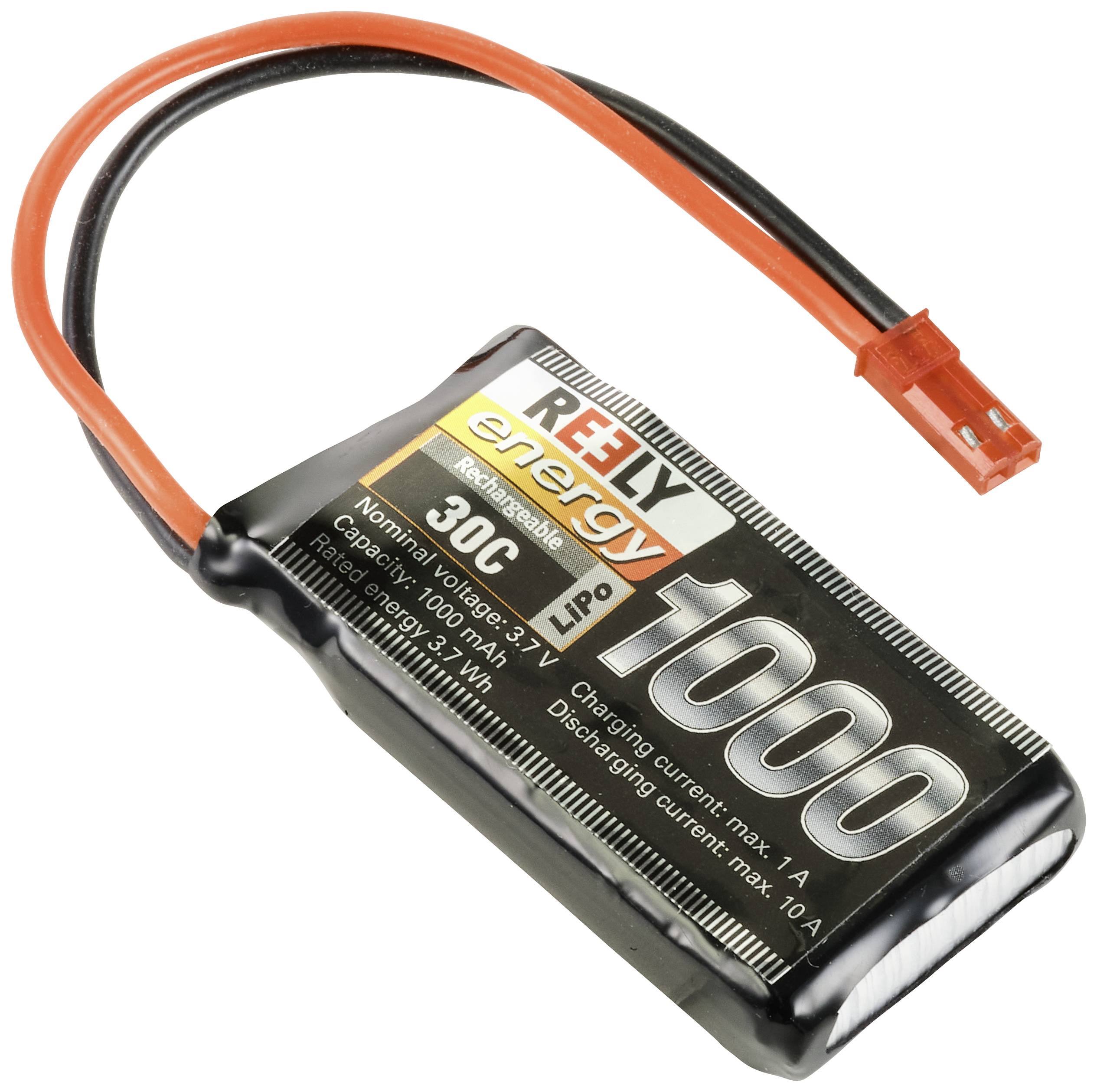 CONRAD Reely Modellbau-Akkupack (LiPo) 3.7 V 1000 mAh Zellen-Zahl: 1 30 C BEC