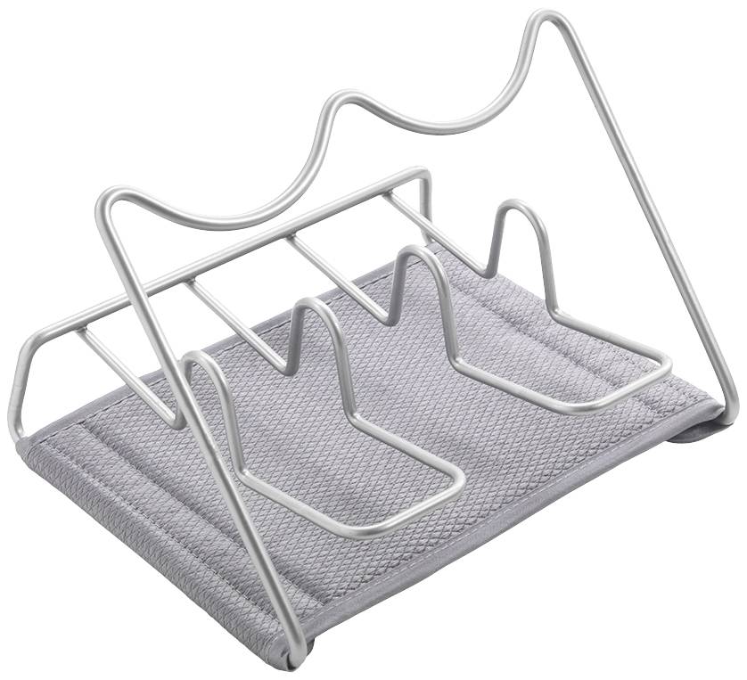Metaltex Abtropfgestell für 2 Flaschen, Metallic-Grau, 21 x 17 x 14