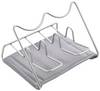 Metaltex Abtropfgestell für 2 Flaschen, Metallic-Grau, 21 x 17 x 14