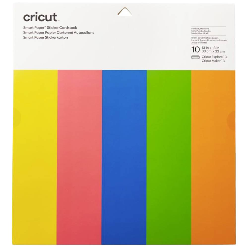 Cricut Smart Stickerkarton 33x33 5 Kleuren