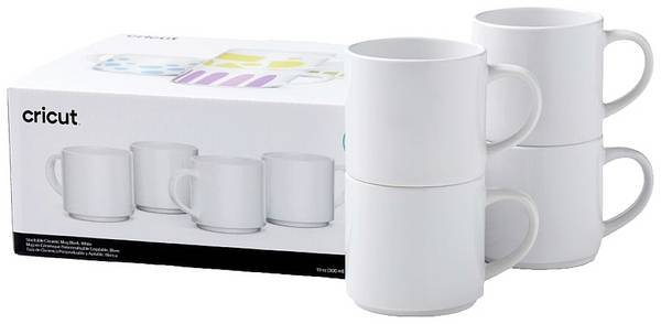 Cricut 2009392 Tasse 300 ml Weiß 4 St.