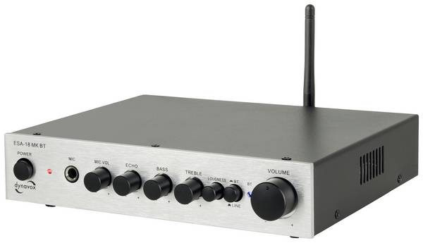 Dynavox ESA-18 MK BT Stereo-Verstärker 2 x 75 W Silber