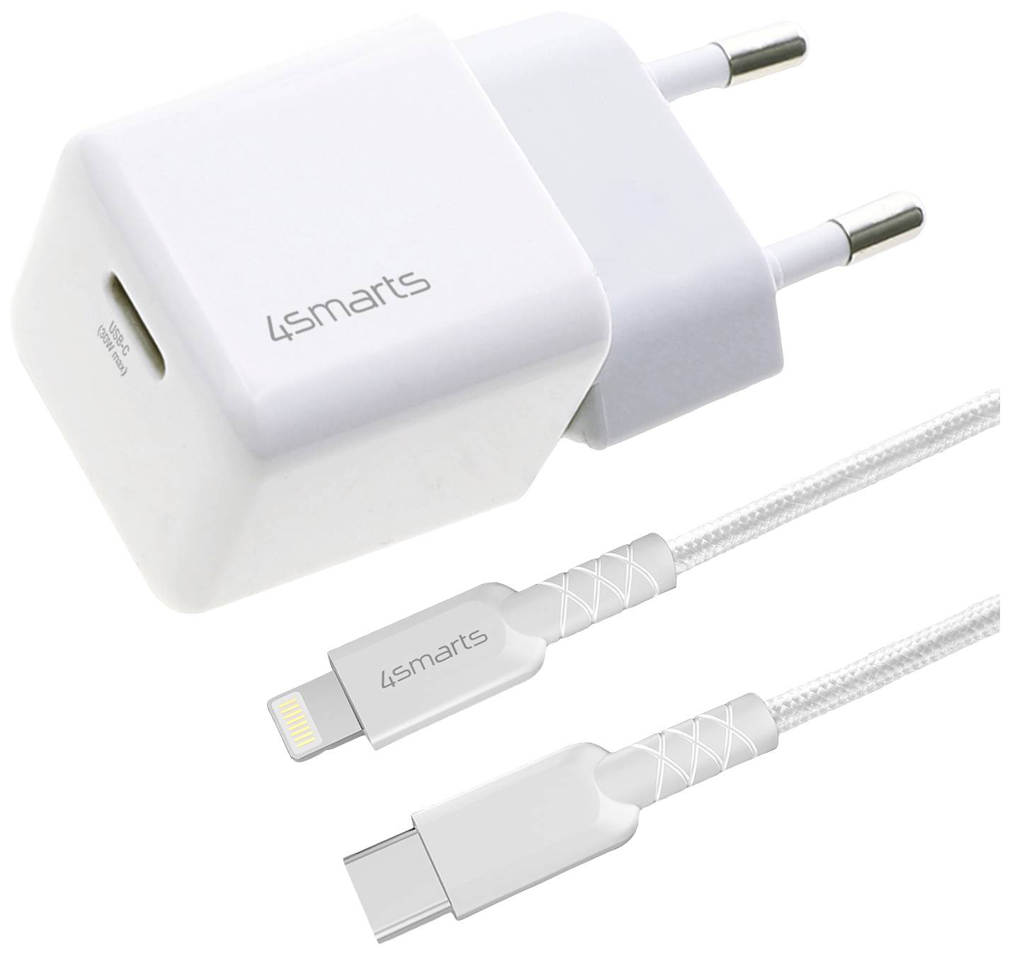 4Smarts 451534 Handy Ladegerät Lightning, USB-C® Weiß kaufen