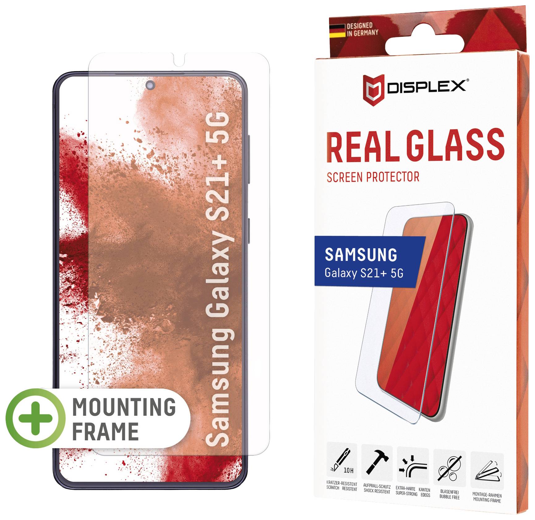 E.V.I. GMBH DISPLEX Real Glass Samsung S21+