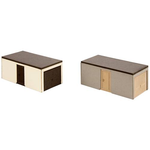 NOCH 14677 N L-C minis Fertig-Garagen 2er Bausatz