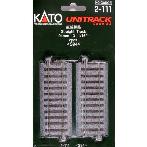 Thumbnail - H0 Kato Unitrack 2-111 Gerades Gleis 94 mm 2 St.