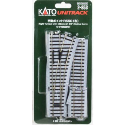 H0 Kato Unitrack 2-853 Weiche, rechts 215 mm 1 St.