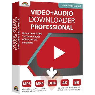 Markt & Technik Video und Audio Downloader für YouTube und Co. Vollversion, 1 Lizenz Windows Videobearbeitung