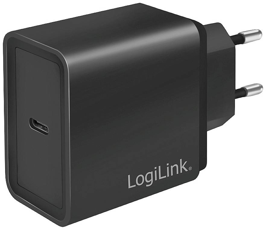 LOGILINK USB Wall Charger, 1port, 1x USB-CF, 18W, w/PD, black