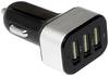 LogiLink USB Ladegerät 25.5 W 3x USB-A Schwarz KFZ