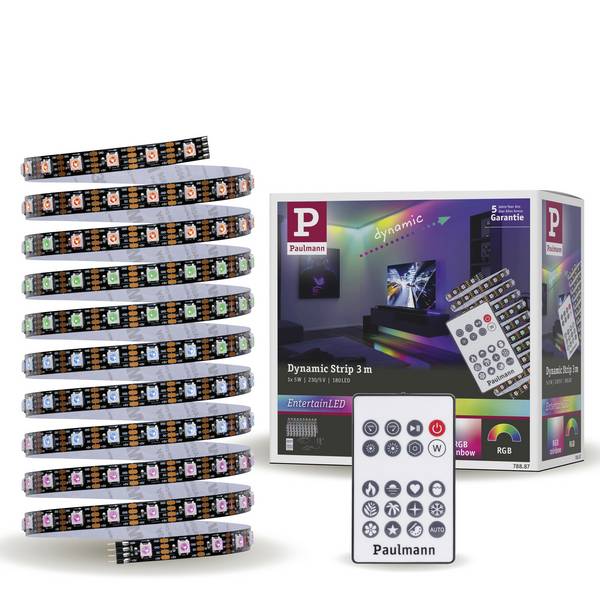 Paulmann 78887 LED-Streifen-Basisset mit Stecker 3 m RGB 1 Set
