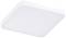 Eine quadratische, weiße LED-Deckenleuchte mit abgerundeten Ecken.