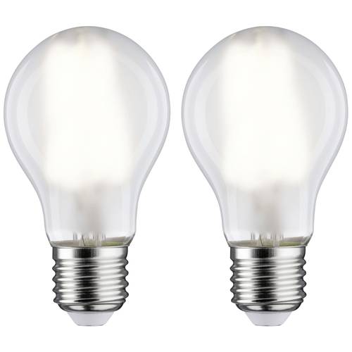 Thumbnail - Paulmann 28924 LED EEK E (A - G) E27 Glühlampenform 7 W = 60 W Neutralweiß (Ø x H) 60 mm x 106 mm 2 St.