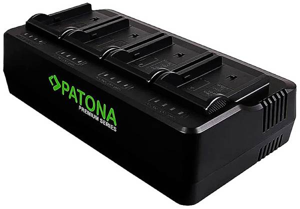PATONA Premium 4-fасh Lаdеgеrät für NP-FM50 QM51 QM71 QM91 F550 F750 F960 F970 FM500 FM500H