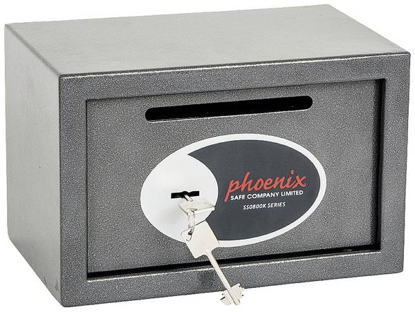 Phoenix SS0801KD VELA DEPOSIT HOME & OFFICE Tresor mit Banknoteneinwurf Schlüsselschloss