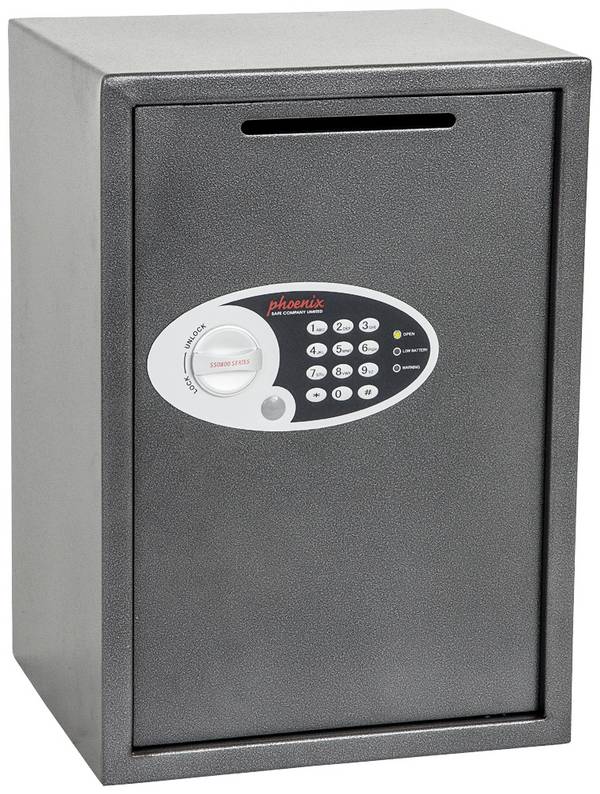 Phoenix SS0804ED VELA DEPOSIT HOME & OFFICE Tresor mit Banknoteneinwurf Zahlenschloss