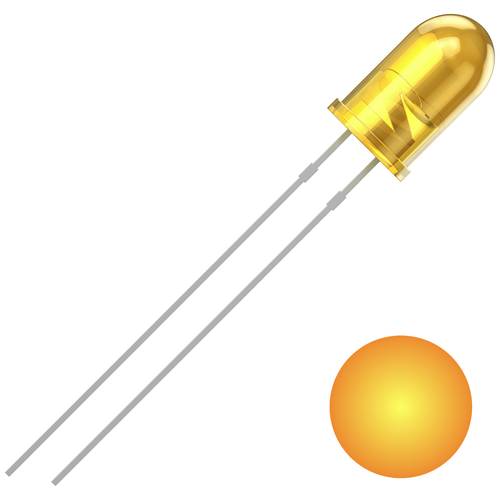 Quadrios 2111O159 LED bedrahtet Gelb Rund 5 mm 700 mcd 30 ° 20 mA 2 V