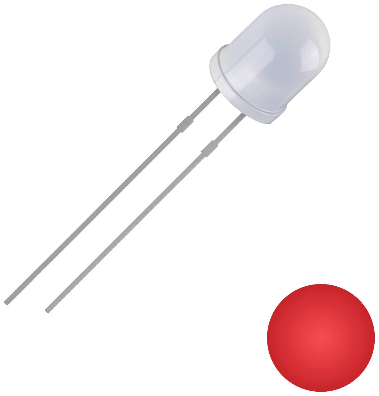 Quadrios 2111O166 LED wired Red Circular 3 mm 700 mcd 30° 20 mA 2 V