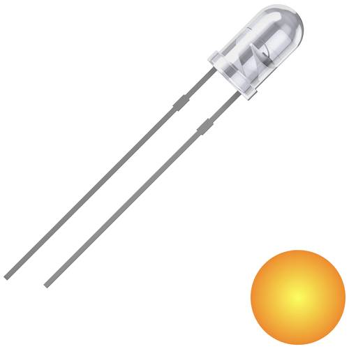 Quadrios 2111O174 LED bedrahtet Gelb Rund 3 mm 2500 mcd 25 ° 20 mA 2 V