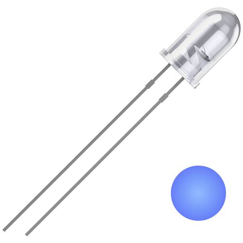 Quadrios 2111O180 LED bedrahtet Blau Rund 5 mm 2500 mcd 25 ° 20 mA 3 V