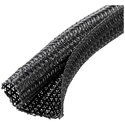 Thumbnail - Quadrios 22CA165 22CA165 Geflechtschlauch Schwarz Polyester 13 bis 14 mm Meterware