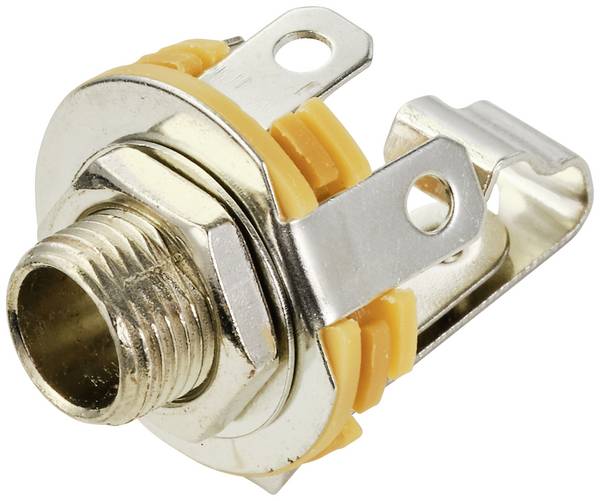 TRU COMPONENTS TC-10336004 Klinken-Steckverbinder 6.35 mm Buchse, Einbau vertikal Polzahl: 2 1 St.