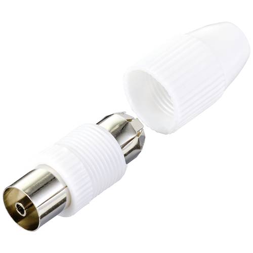 Thumbnail - TRU COMPONENTS TC-10336032 Koax-Kupplung Anschlüsse: Koax-Buchse IEC Kabel-Durchmesser: 7.8 mm 1 St.