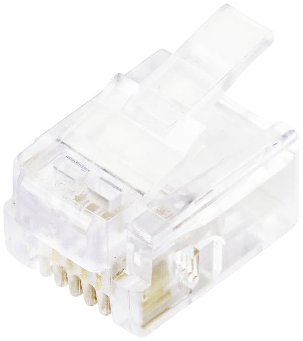 TRU COMPONENTS TC-10336036 Modularstecker Stecker, gerade Polzahl Sensoren 6P4C RJ45 1 St.