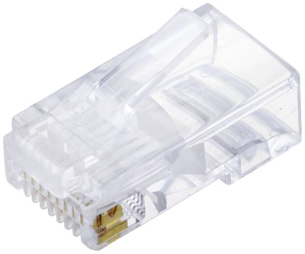 TRU COMPONENTS TC-10336052 Modularstecker Stecker, gerade Polzahl Sensoren 8P8C RJ45 1 St.