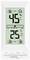 Digitales Hygrometer und Thermometer zeigt 45% Luftfeuchtigkeit und 25°C Temperatur an, mit Min- und Max-Werten.