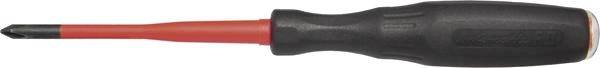 Intercable Schroevendraaier kruiskop PH1x75 SLIM VDE 1000V 13021 VDE Kreuzschlitz-Schraubendreher PH 1 Klingenlänge: 75 mm