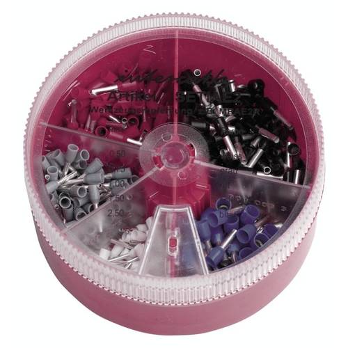 Intercable 181385 Aderendhülsen-Sortiment 0.5 mm², 0.75 mm², 1 mm², 1.5 mm², 2.5 mm² Blau, Gelb, Rot, Weiß 400 Teile