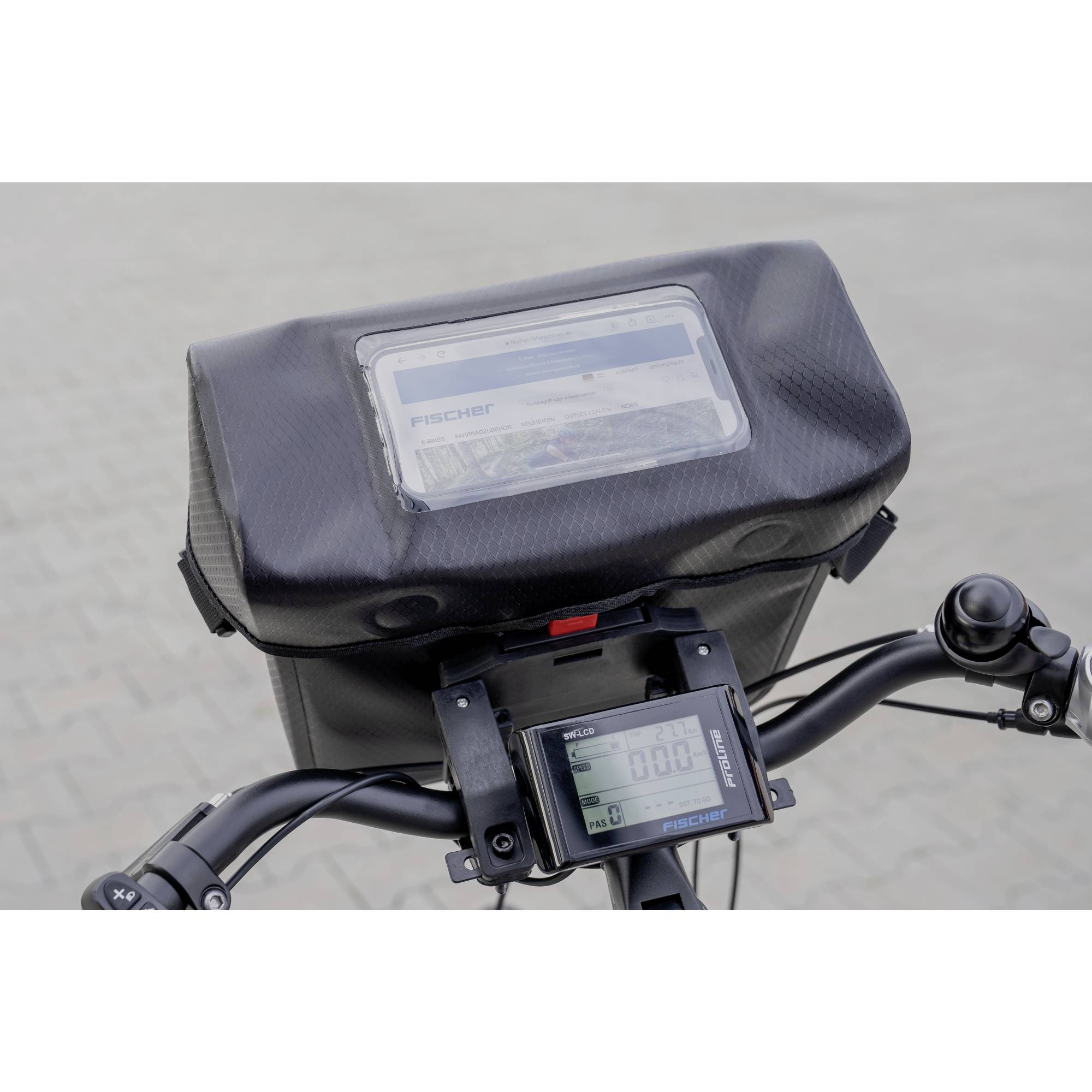 FISCHER Fahrrad-Lenkertasche Tour, schwarz-5