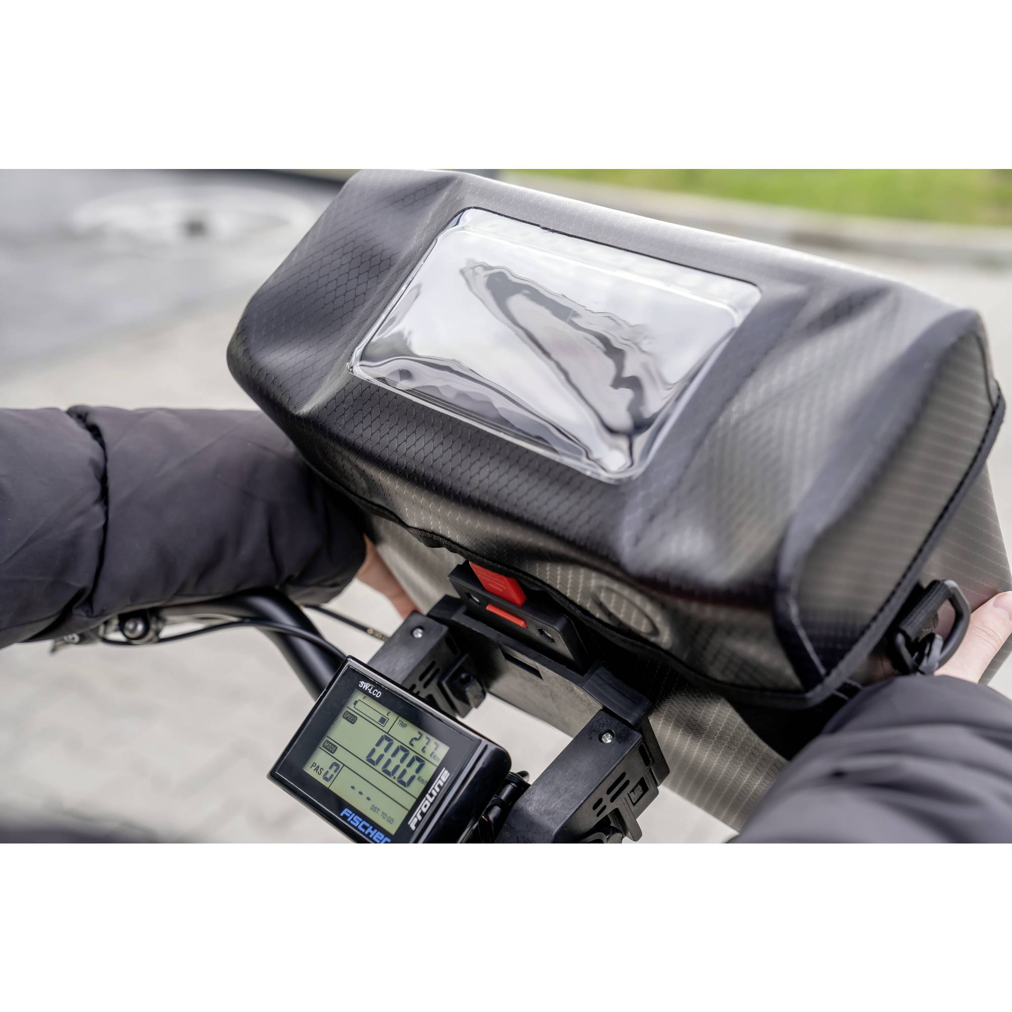 FISCHER Fahrrad-Lenkertasche Tour, schwarz-7