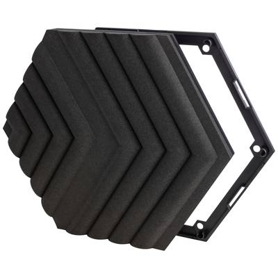 Elgato Wave Panels, Starter Set black Akustikschaumstoff (L x B x H) 491 x  426 x 47 mm Polyurethan (PU), Polyestergewebe – Conrad Electronic Schweiz
