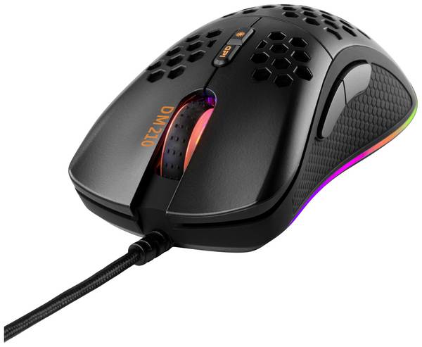 DELTACO DM210 Gaming Maus, Schwarz GAM-108