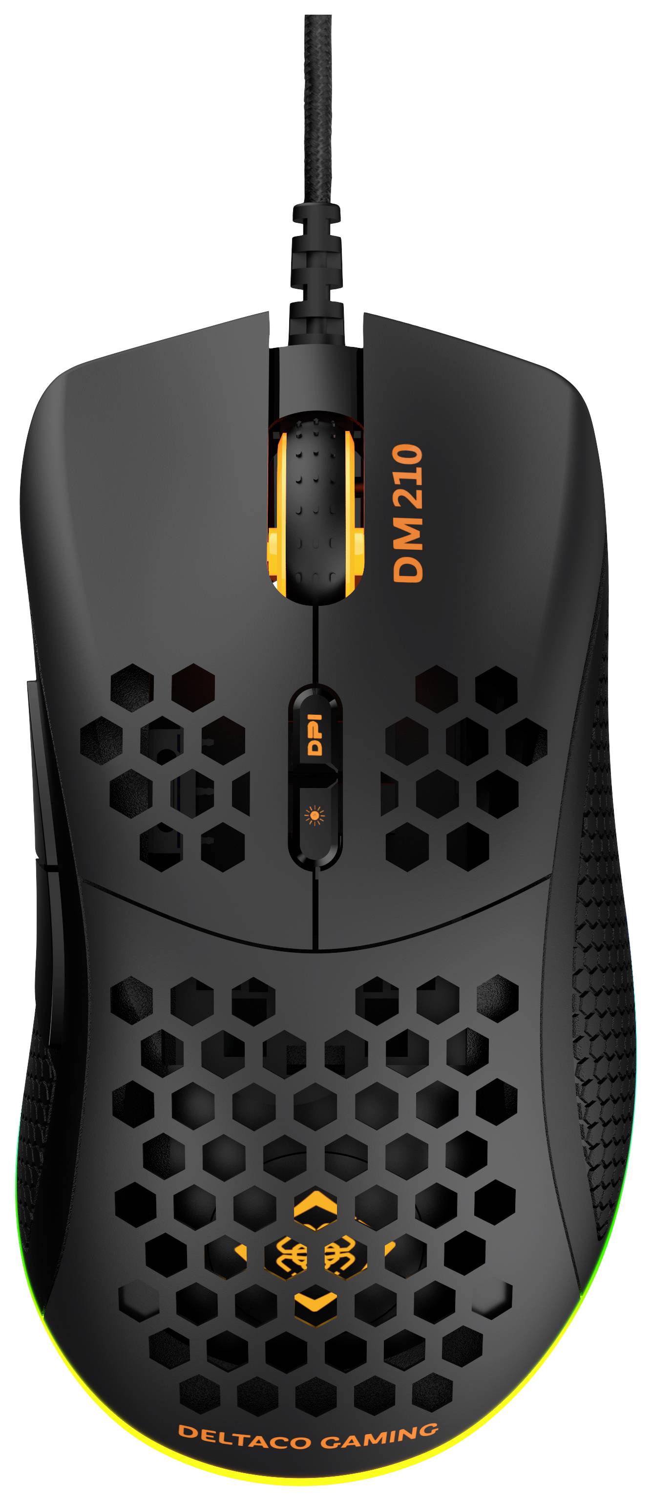 DELTACO DM210 Gaming Maus, Schwarz GAM-108-3